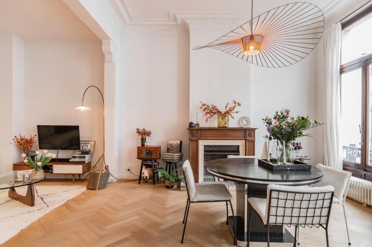 Traditional Chic, High Ceilings' Apt Aircos And Garage Антверпен Экстерьер фото